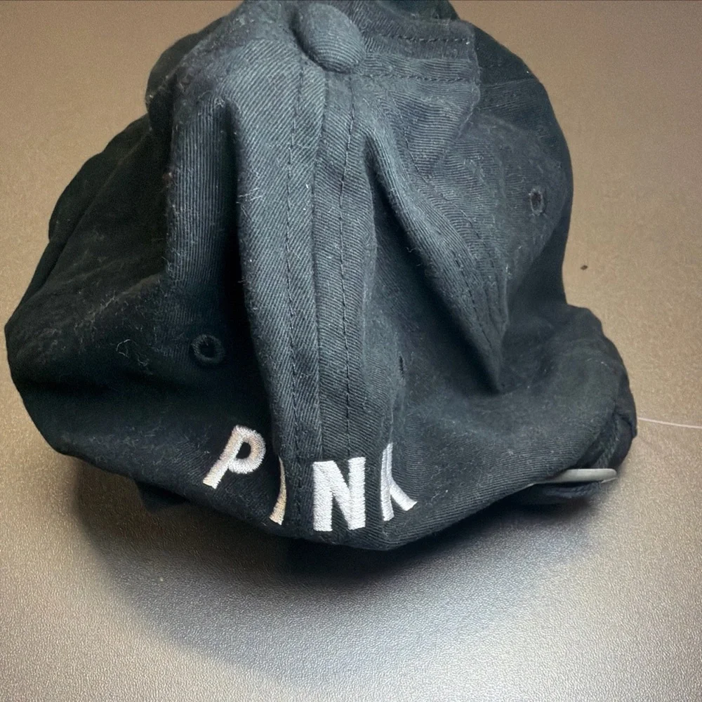 VICTORIA'S SECRET PINK LOGO‎ BASEBALL CAP HAT ADJUSTABLE STRAP ONE SIZE